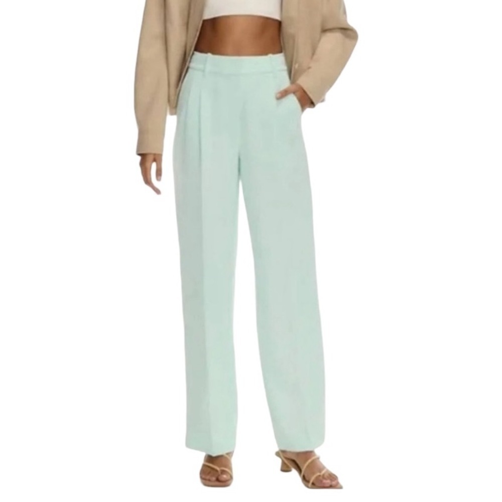 Wilfred Mint Green Wide Leg Trousers